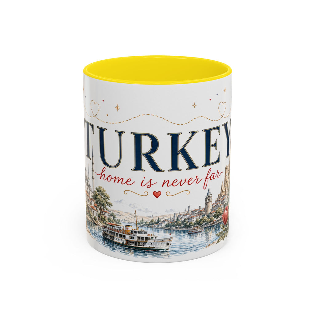 Turkey Home Country Mug | Moving Away Gift | Long Distance Friendship | 11 oz 15 oz Accent Mug