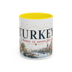Turkey Home Country Mug | Moving Away Gift | Long Distance Friendship | 11 oz 15 oz Accent Mug