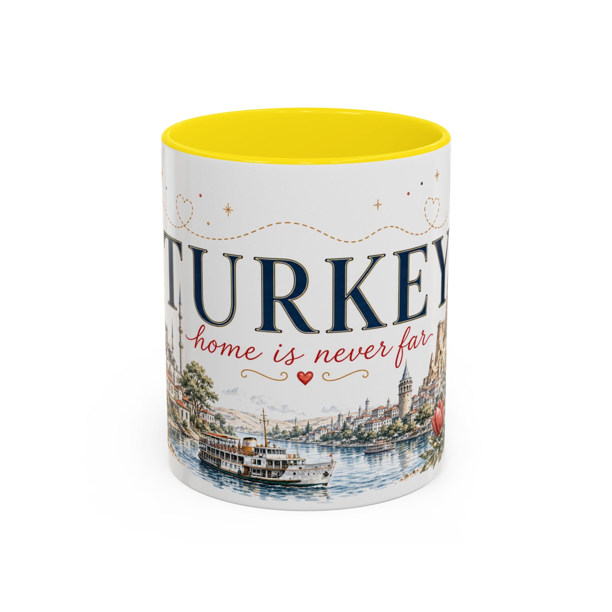 Turkey Home Country Mug | Moving Away Gift | Long Distance Friendship | 11 oz 15 oz Accent Mug