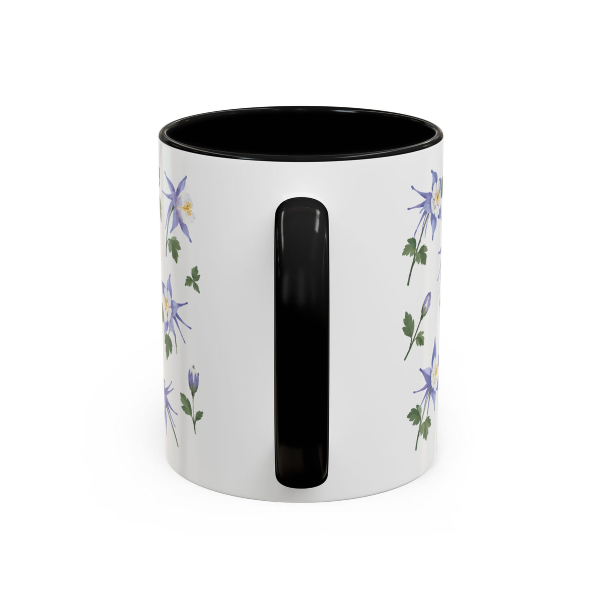 Colorado Rocky Mountain columbine Mug, State Flower Floral Coffee Cup, 11oz Botanical Gift