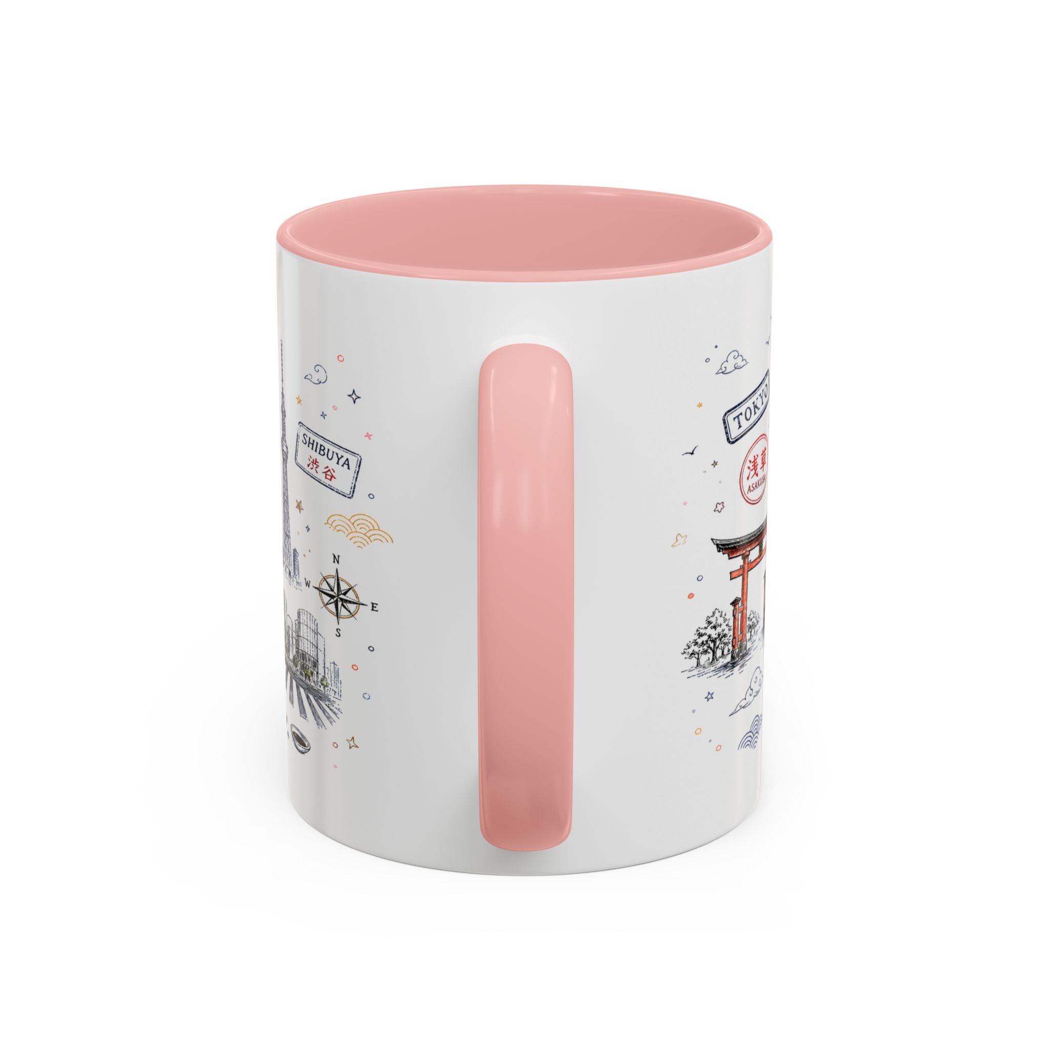 Tokyo Coffee Mug | Japan Souvenir Travel Gift | Accent Color Ceramic 11oz 15oz
