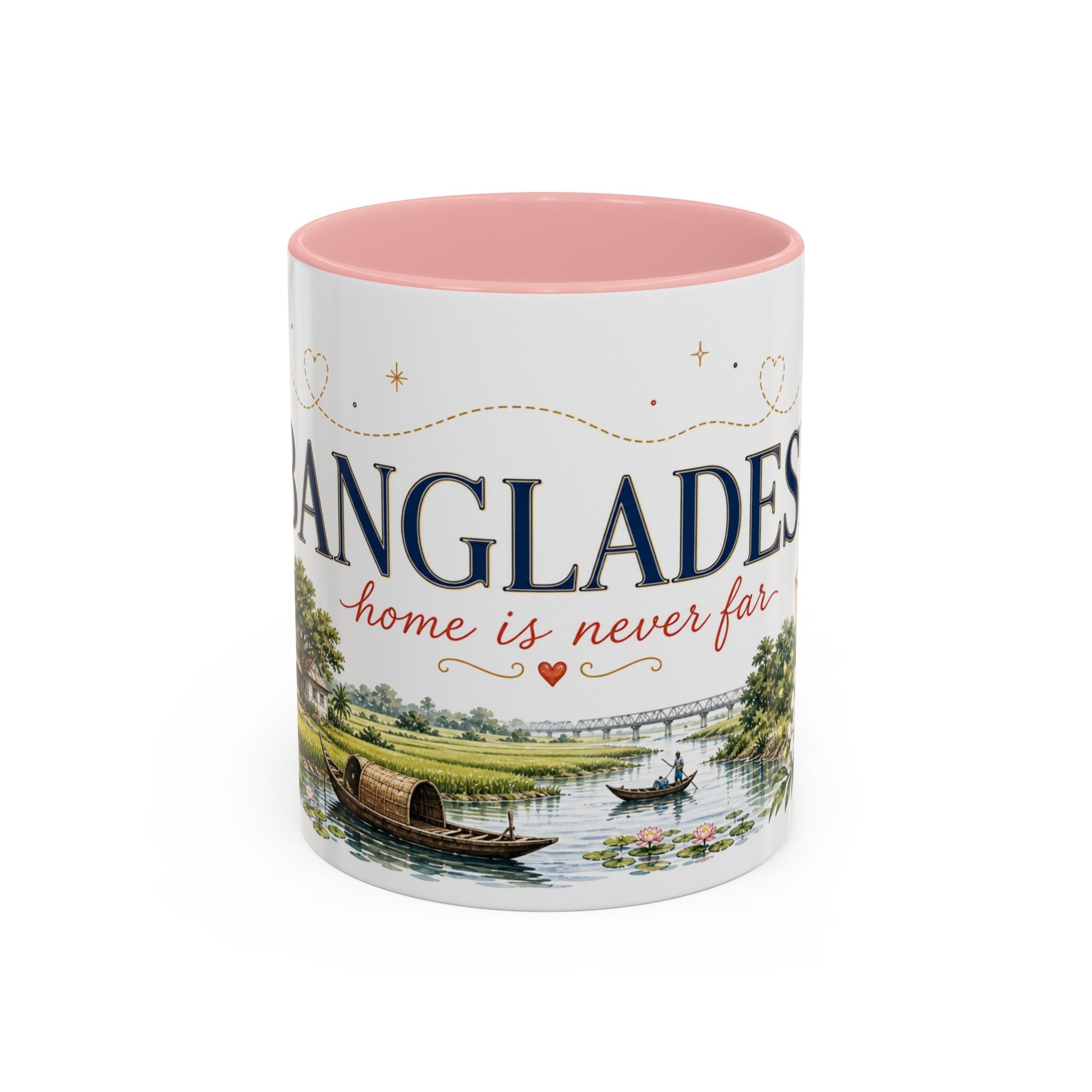 Bangladesh Home Country Mug | Moving Away Gift | Long Distance Friendship | 11 oz 15 oz Accent Mug