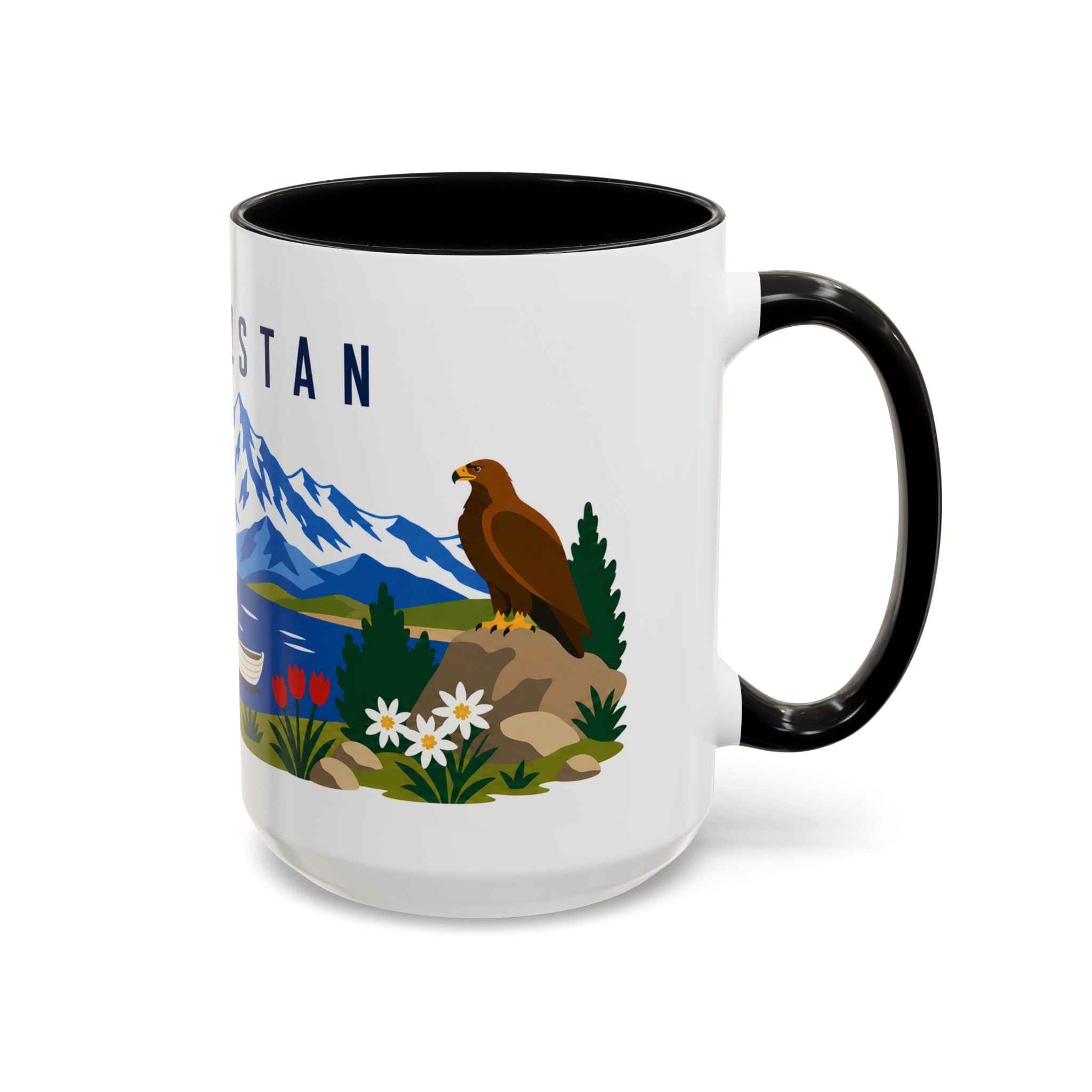 Kyrgyzstan Coffee Mug | Travel Souvenir Accent Mug | Country Gift Ceramic Cup 11oz 15oz