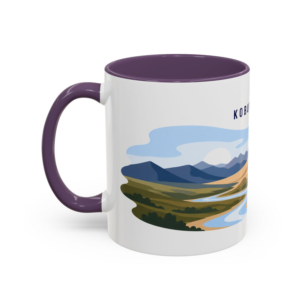 Kobuk Valley National Park Coffee Mug | Solid Color Block Park Souvenir | 11oz 15oz Accent Mug