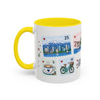 Vancouver Coffee Mug | Postage Stamp Collage Mug | Travel Souvenir Accent Cup 11oz 15oz