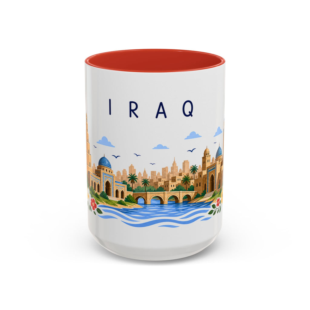 Iraq Coffee Mug | Travel Souvenir Accent Mug | Place Gift Ceramic Cup 11oz 15oz