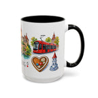 Nuremberg Illustrated Travel Mug | City Souvenir Accent Coffee Mug | 11oz 15oz Ceramic Cup