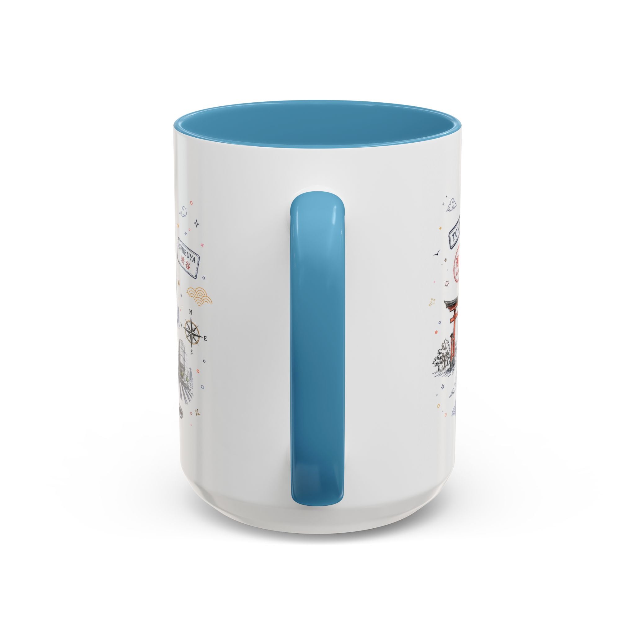 Tokyo Coffee Mug | Japan Souvenir Travel Gift | Accent Color Ceramic 11oz 15oz