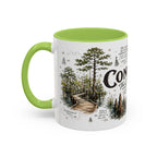 Congaree National Park Coffee Mug | South Carolina Forest Floodplain Gift | Accent Color Ceramic 11oz 15oz