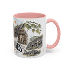 Ellora Caves Mug, India Travel Souvenir, Bucket List Gift, Accent Ceramic Coffee Mug 11oz 15oz