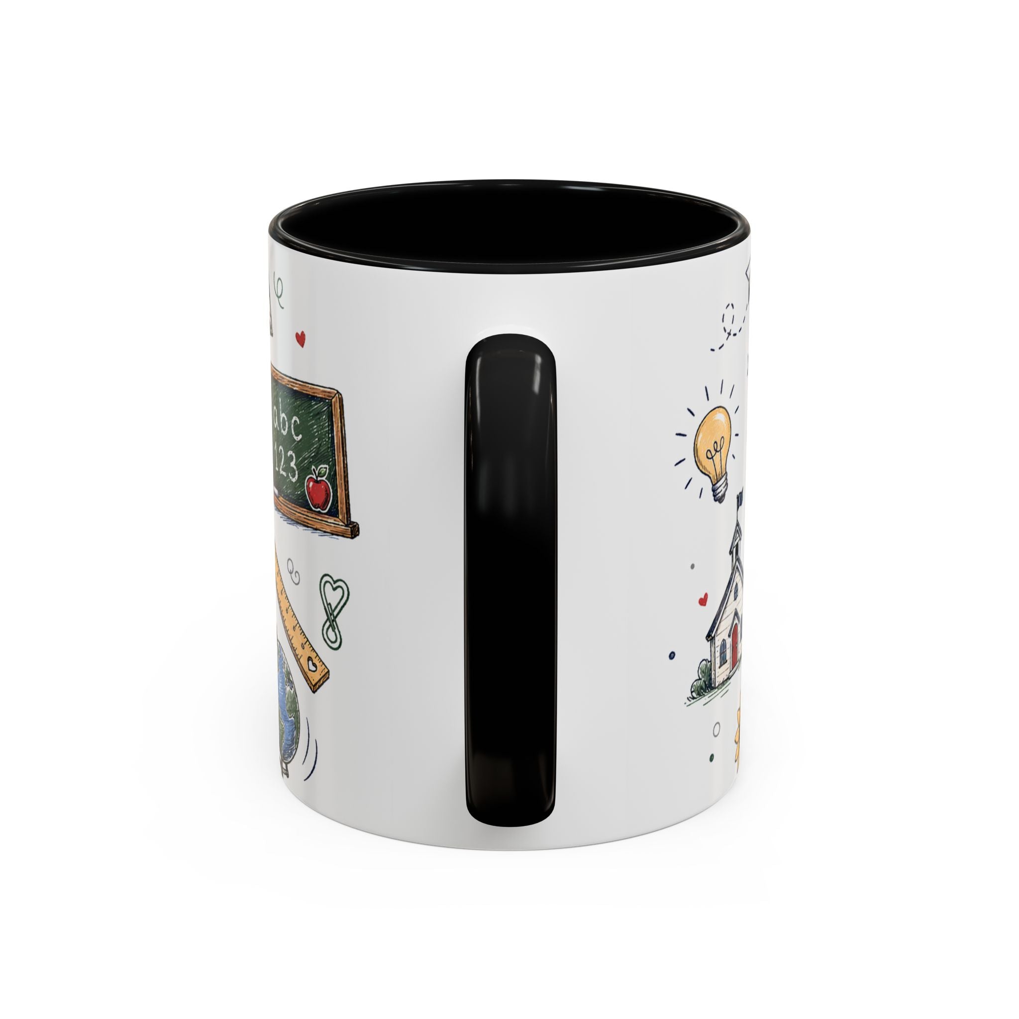 Best Teacher Ever Coffee Mug | Teacher Appreciation Gift | Accent Color Ceramic 11oz 15oz