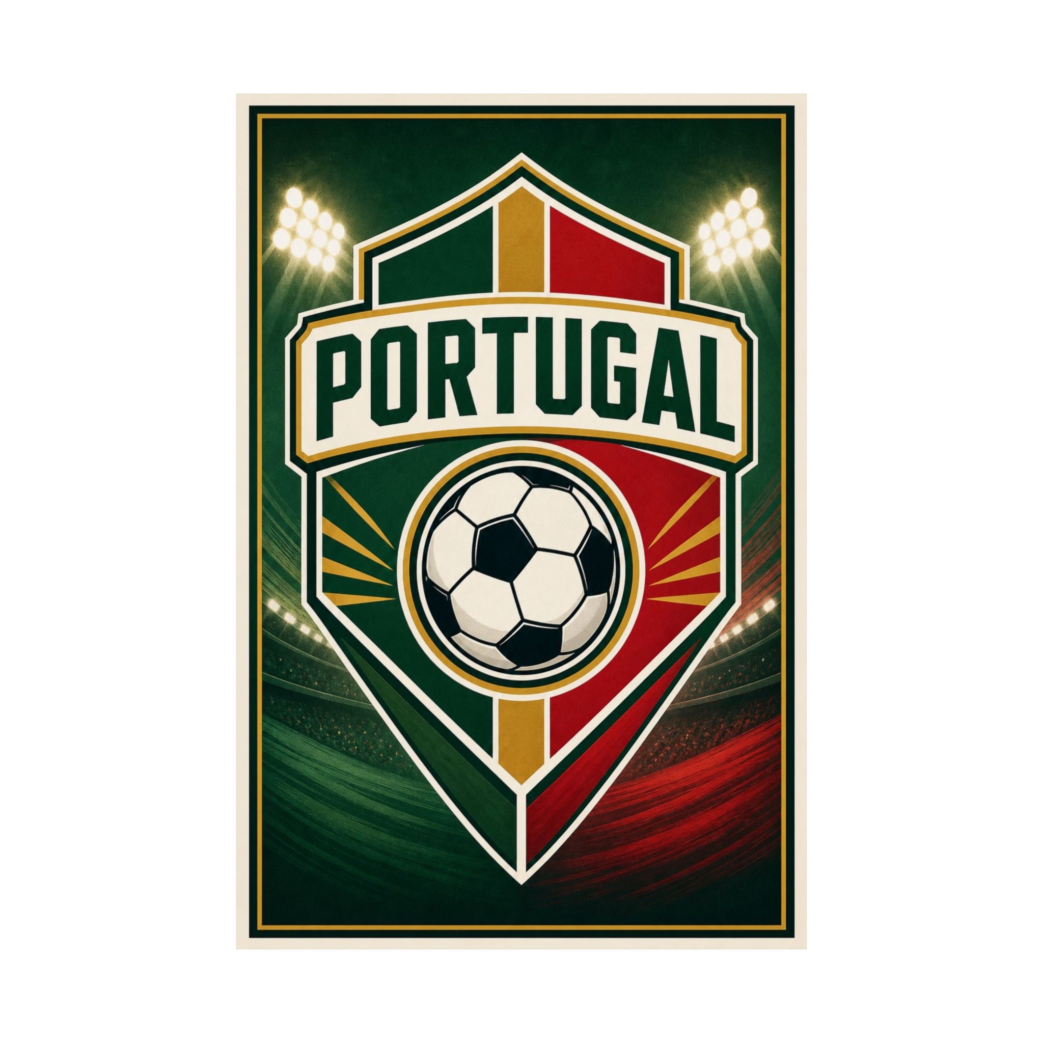 Portugal Soccer Fan Art Poster | Matte Vertical Poster | World Cup 2026 Wall Decor