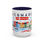 Denmark Coffee Mug | Travel Souvenir Accent Mug | Country Gift Ceramic Cup 11oz 15oz