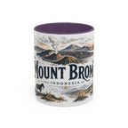 Mount Bromo Mug, Indonesia Travel Souvenir, Bucket List Gift, Accent Ceramic Coffee Mug 11oz 15oz