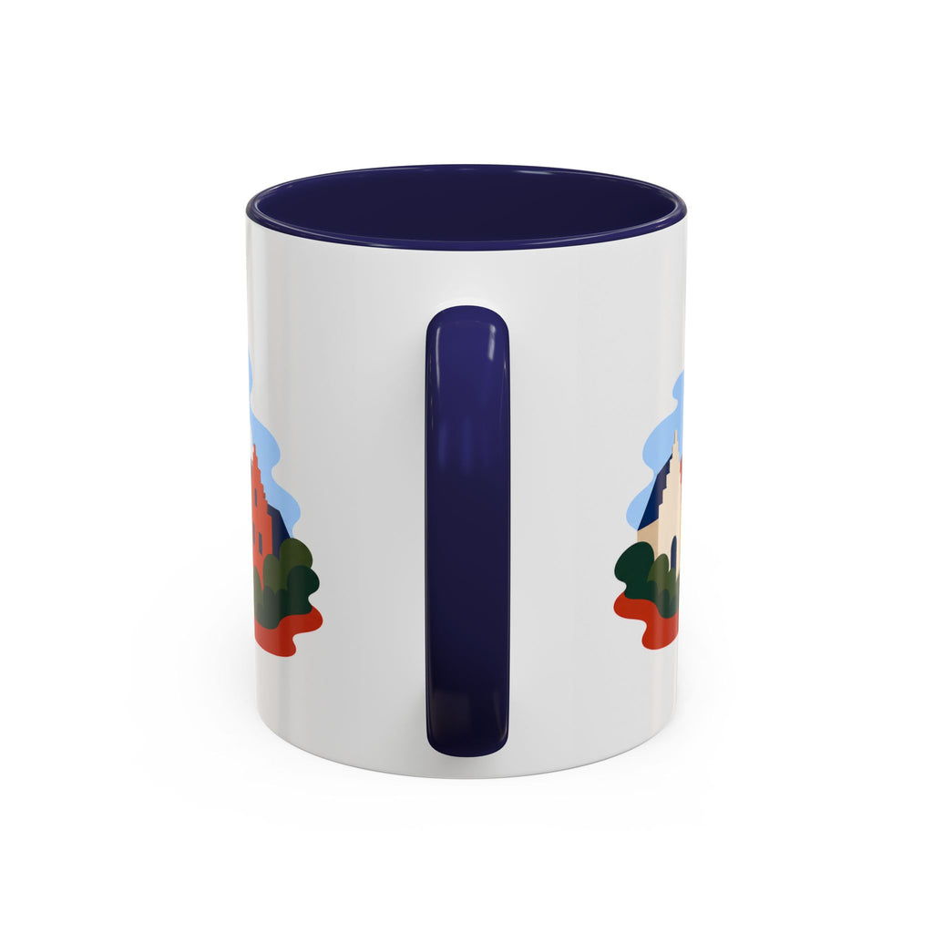 Bruges Coffee Mug | Travel Destination Souvenir Gift | Accent Color Ceramic 11oz 15oz