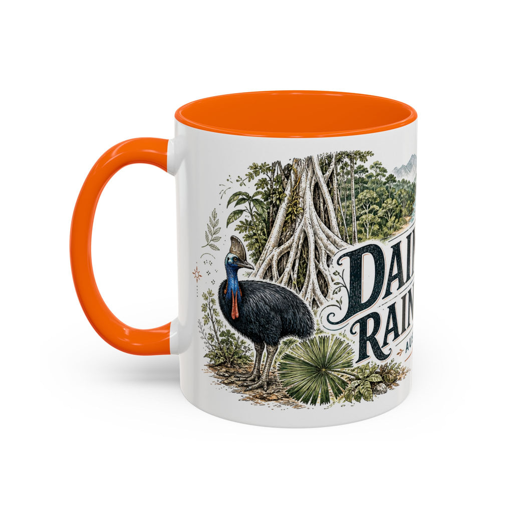 Daintree Rainforest Mug, Australia Travel Souvenir, Bucket List Gift, Accent Ceramic Coffee Mug 11oz 15oz