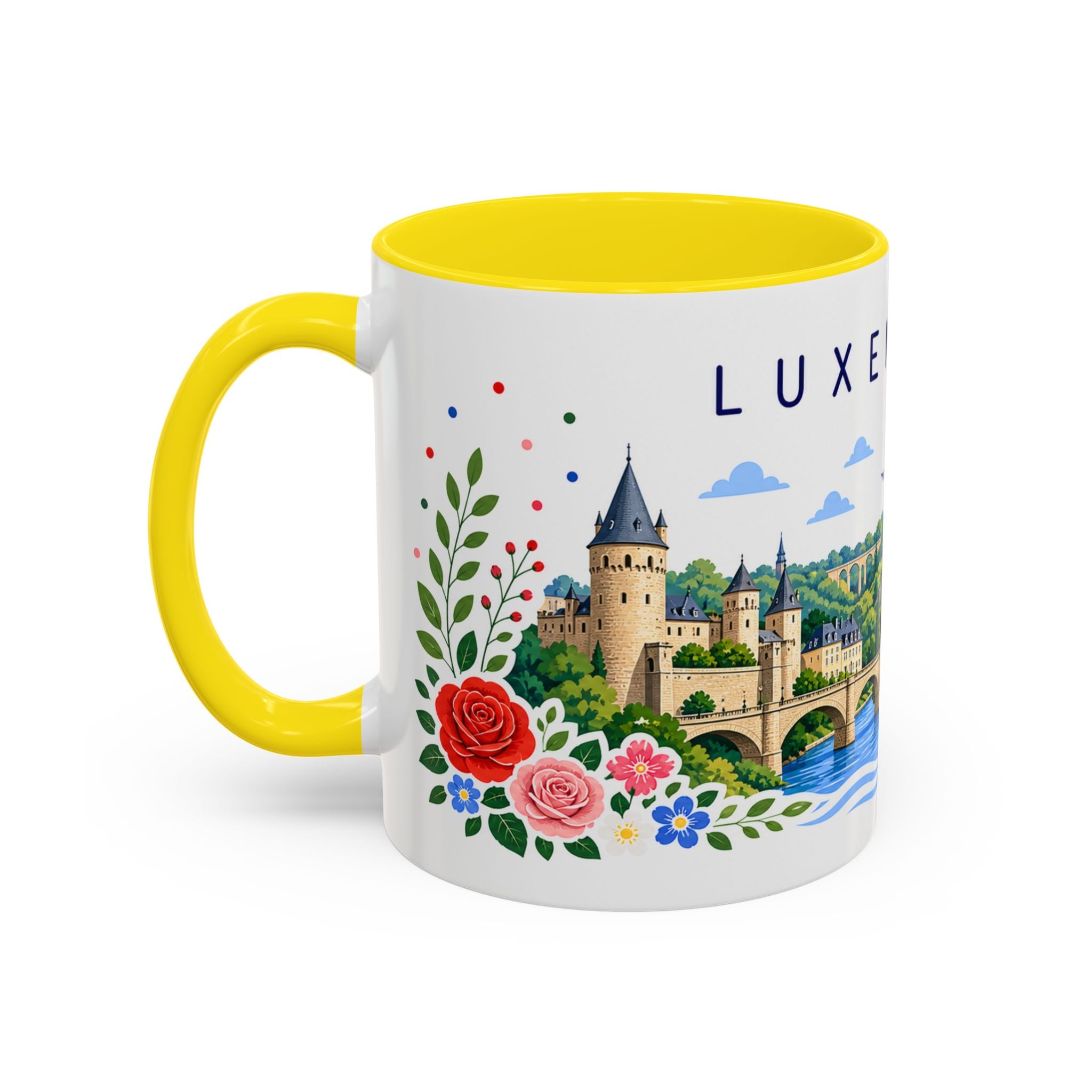 Luxembourg Coffee Mug | Travel Souvenir Accent Mug | Place Gift Ceramic Cup 11oz 15oz