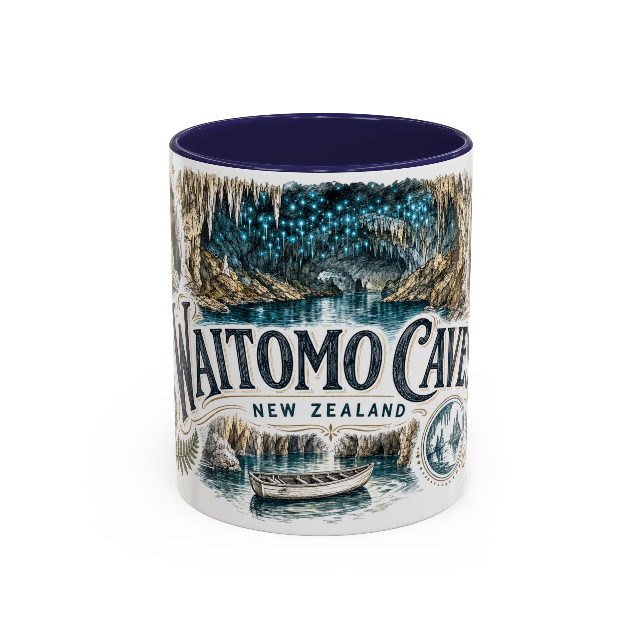 Waitomo Caves Mug, New Zealand Travel Souvenir, Bucket List Gift, Accent Ceramic Coffee Mug 11oz 15oz