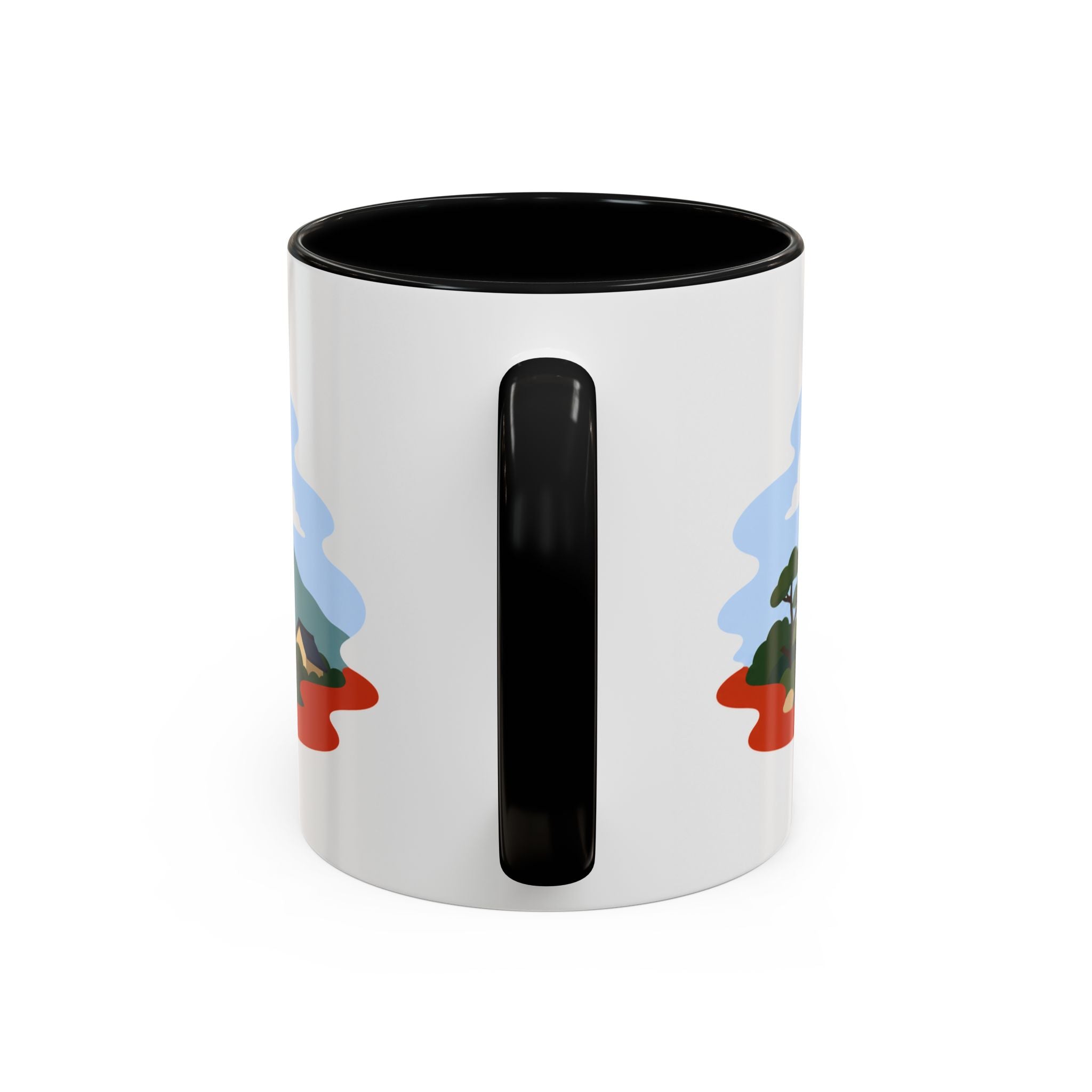 Kyoto Coffee Mug | Travel Destination Souvenir Gift | Accent Color Ceramic 11oz 15oz
