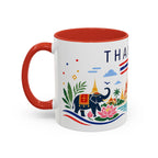 Thailand Coffee Mug | Travel Souvenir Accent Mug | Country Gift Ceramic Cup 11oz 15oz