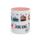 Hong Kong Coffee Mug | Postage Stamp Collage Mug | Travel Souvenir Accent Cup 11oz 15oz