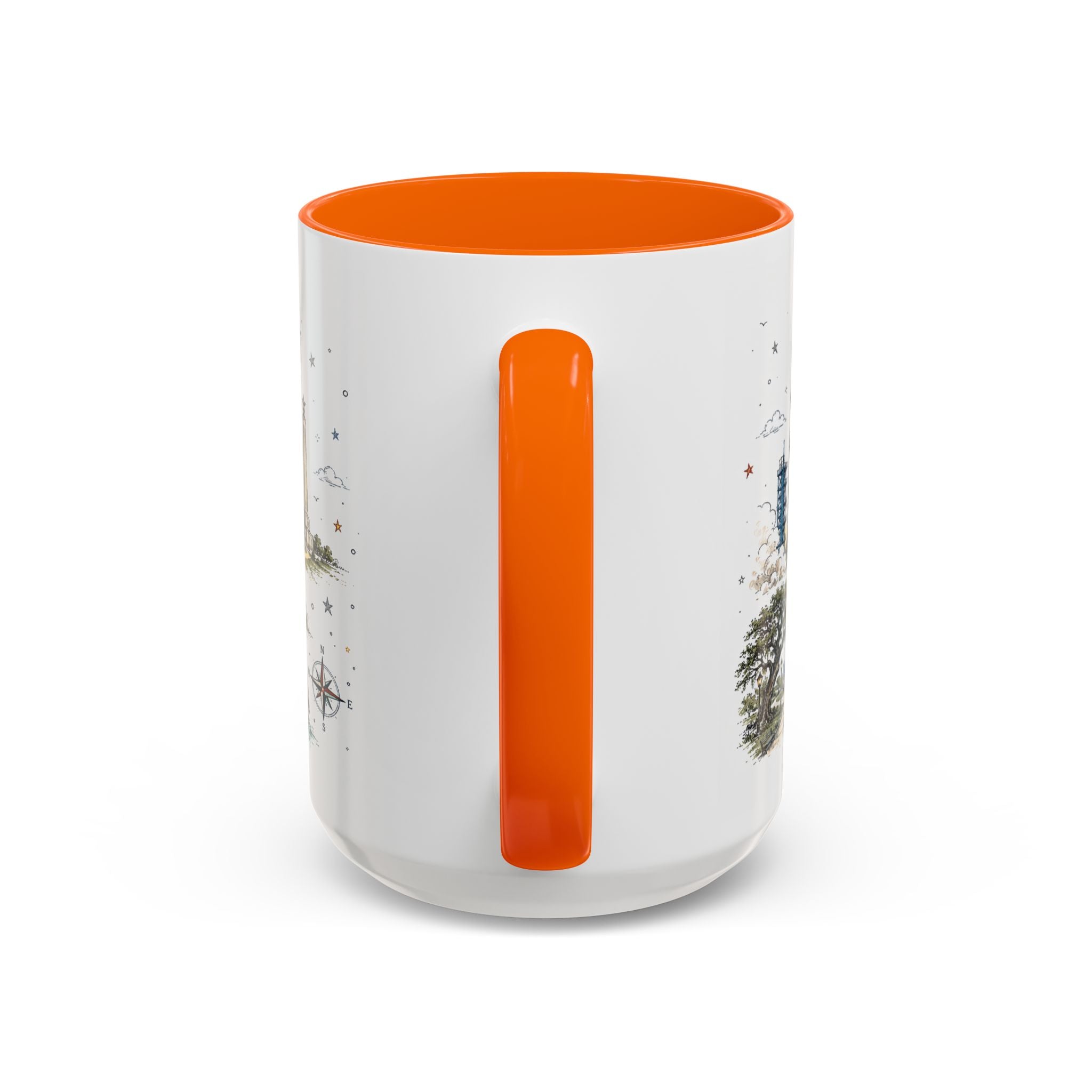Houston Coffee Mug | Texas Souvenir City Gift | Accent Color Ceramic 11oz 15oz