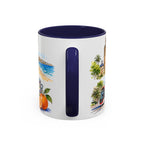 Valencia Illustrated Travel Mug | City Souvenir Accent Coffee Mug | 11oz 15oz Ceramic Cup