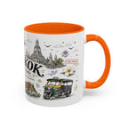 Bangkok Coffee Mug | Thailand Souvenir Travel Gift | Accent Color Ceramic 11oz 15oz