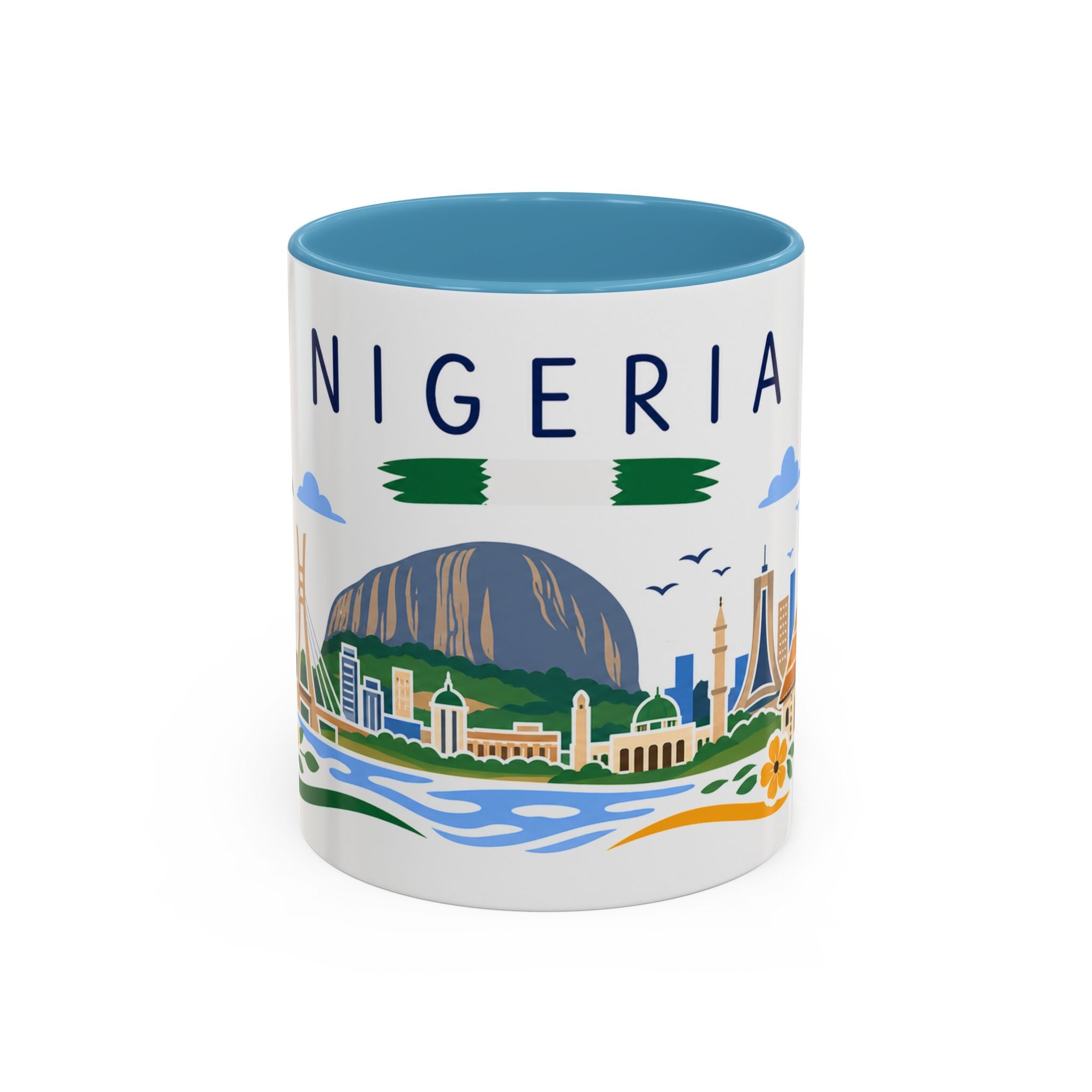Nigeria Coffee Mug | Travel Souvenir Accent Mug | Country Gift Ceramic Cup 11oz 15oz