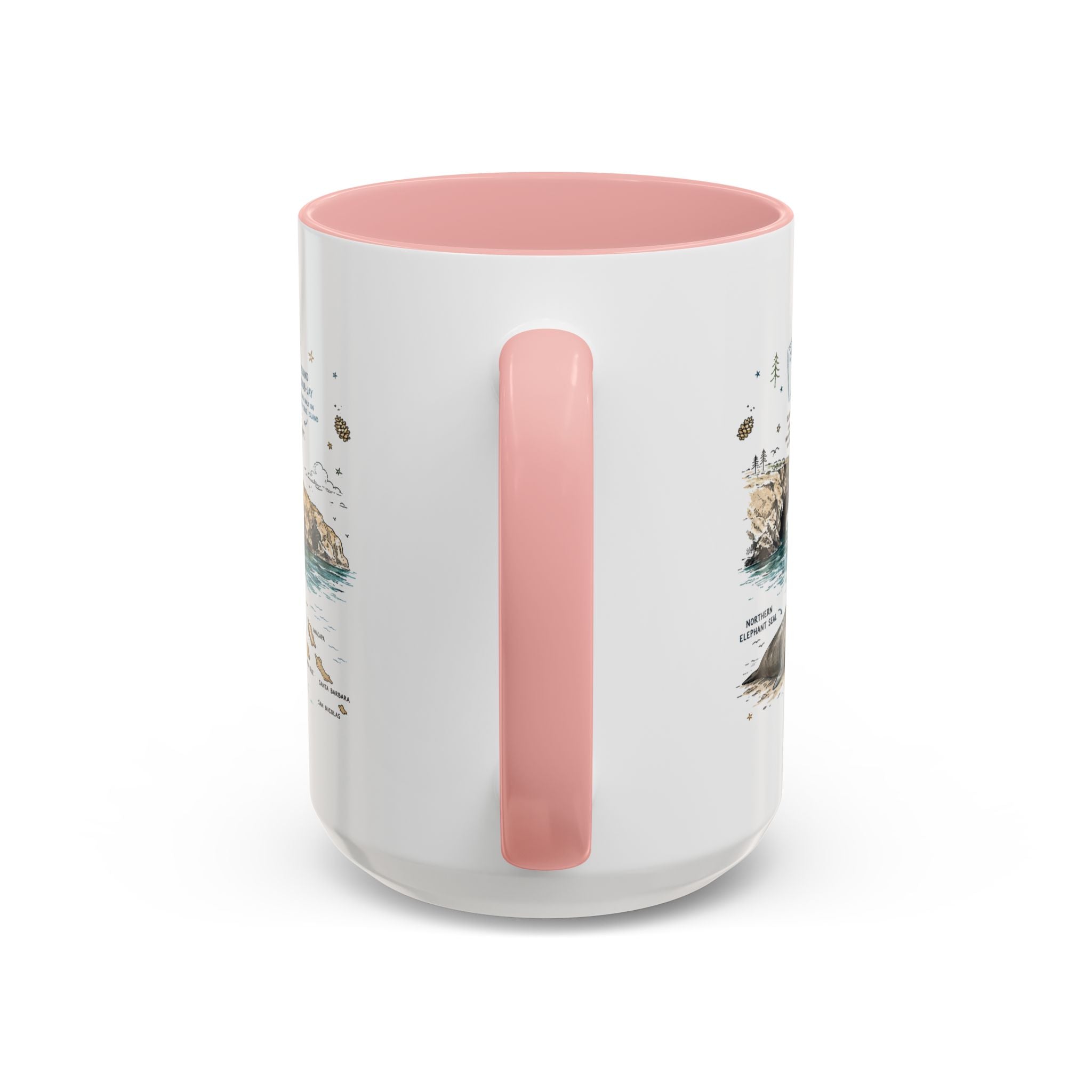 Channel Islands National Park Coffee Mug | California Island Wildlife Marine Gift | Accent Color Ceramic 11oz 15oz