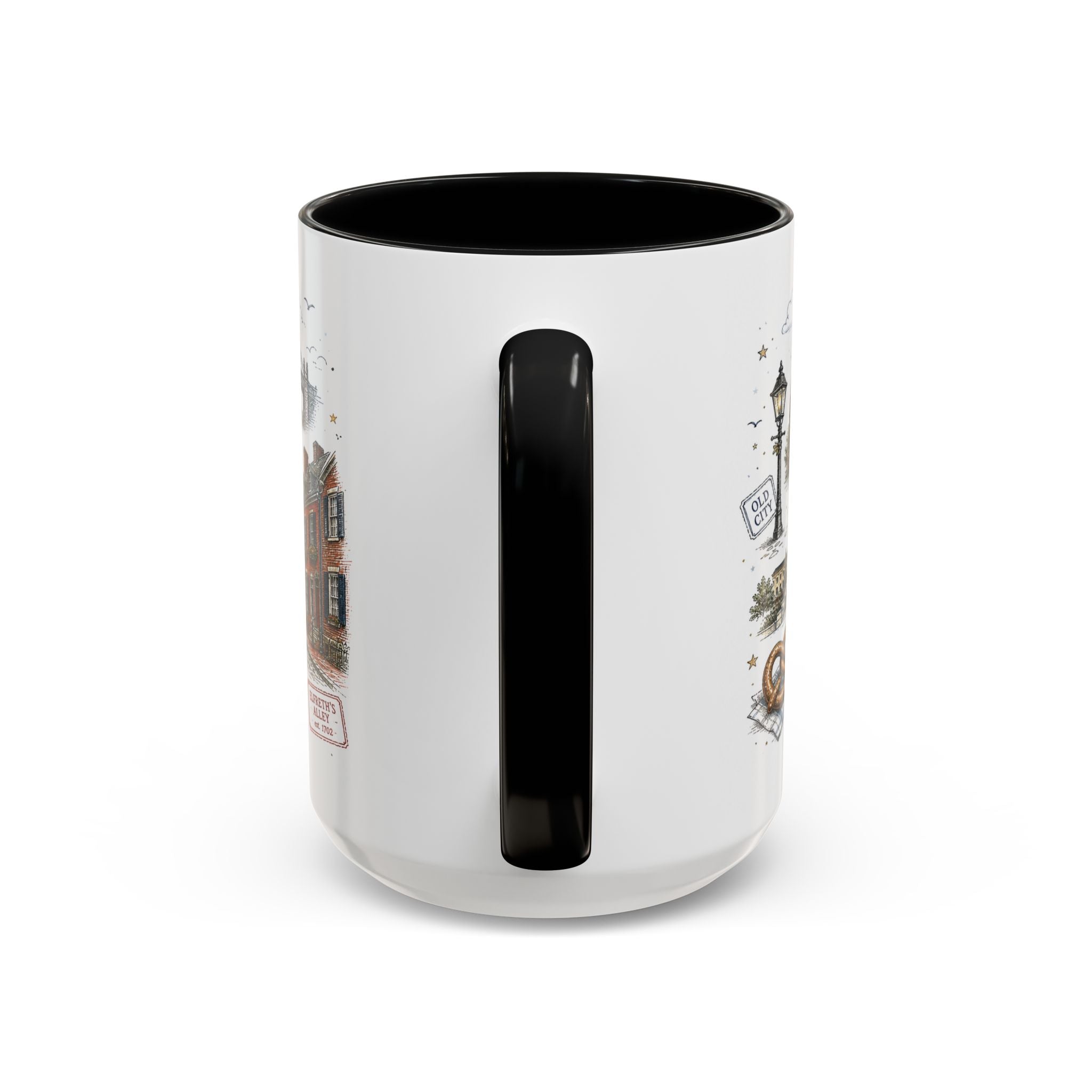 Philadelphia Coffee Mug | Pennsylvania Souvenir City Gift | Accent Color Ceramic 11oz 15oz