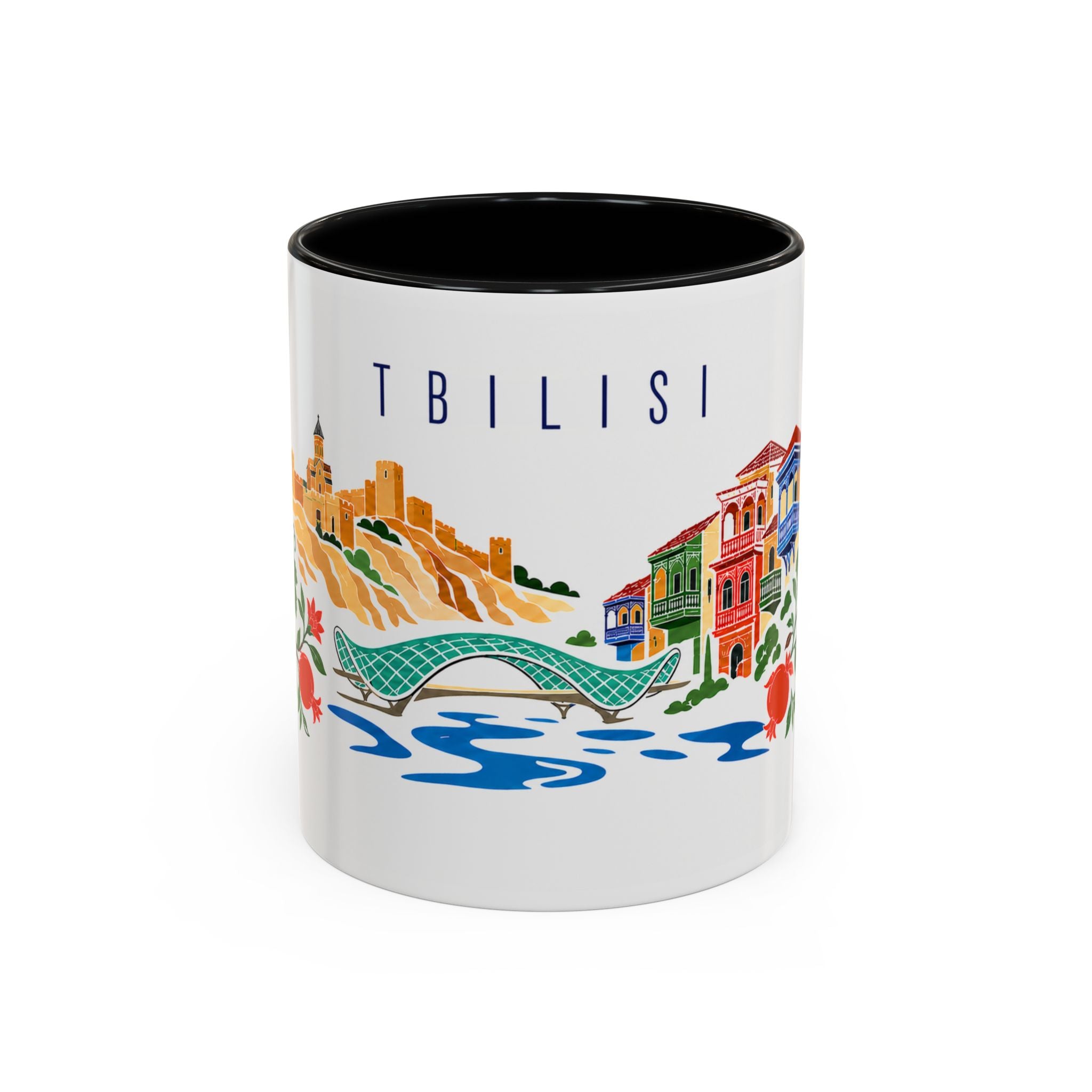 Tbilisi Coffee Mug | Georgia Travel Souvenir | Porcelain Decal City Gift | 11oz 15oz Accent Mug