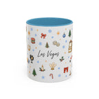 Las Vegas Christmas Mug | Watercolor City Souvenir, Travel Memories (11oz, 15oz)