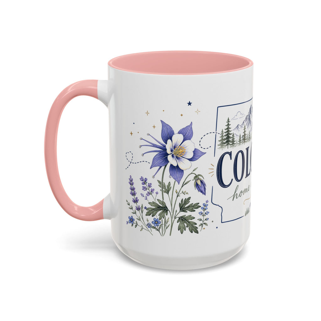 Colorado State Mug | Rocky Mountain Botanical Design | Moving Away Gift