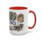 Ajanta Caves Mug, India Travel Souvenir, Bucket List Gift, Accent Ceramic Coffee Mug 11oz 15oz