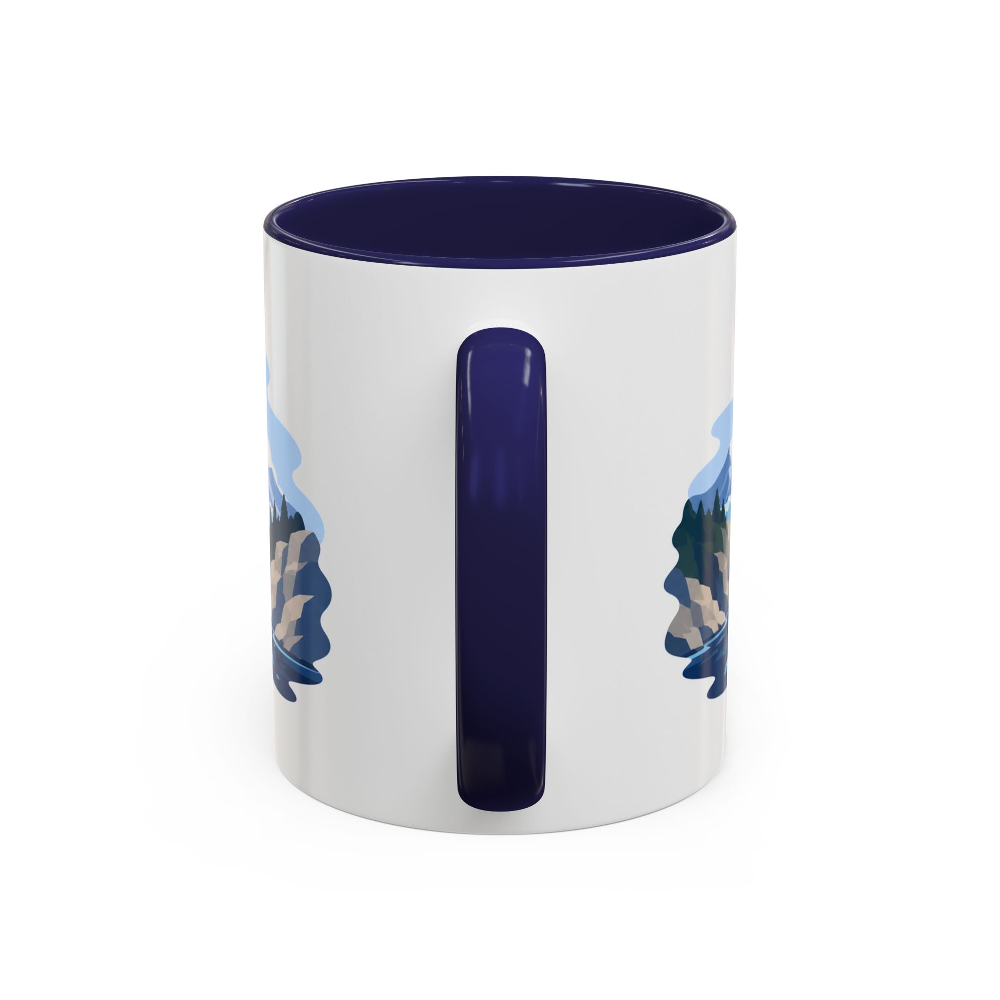 Glacier Bay National Park Coffee Mug | Solid Color Block Park Souvenir | 11oz 15oz Accent Mug