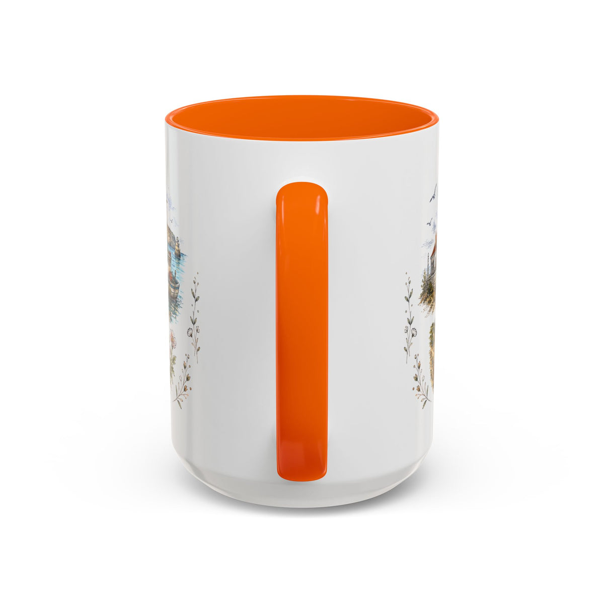 Algarve Coast Mug, Portugal Travel Souvenir, Bucket List Gift, Accent Ceramic Coffee Mug 11oz 15oz