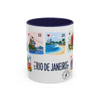 Rio de Janeiro Coffee Mug | Postage Stamp Collage Mug | Travel Souvenir Accent Cup 11oz 15oz