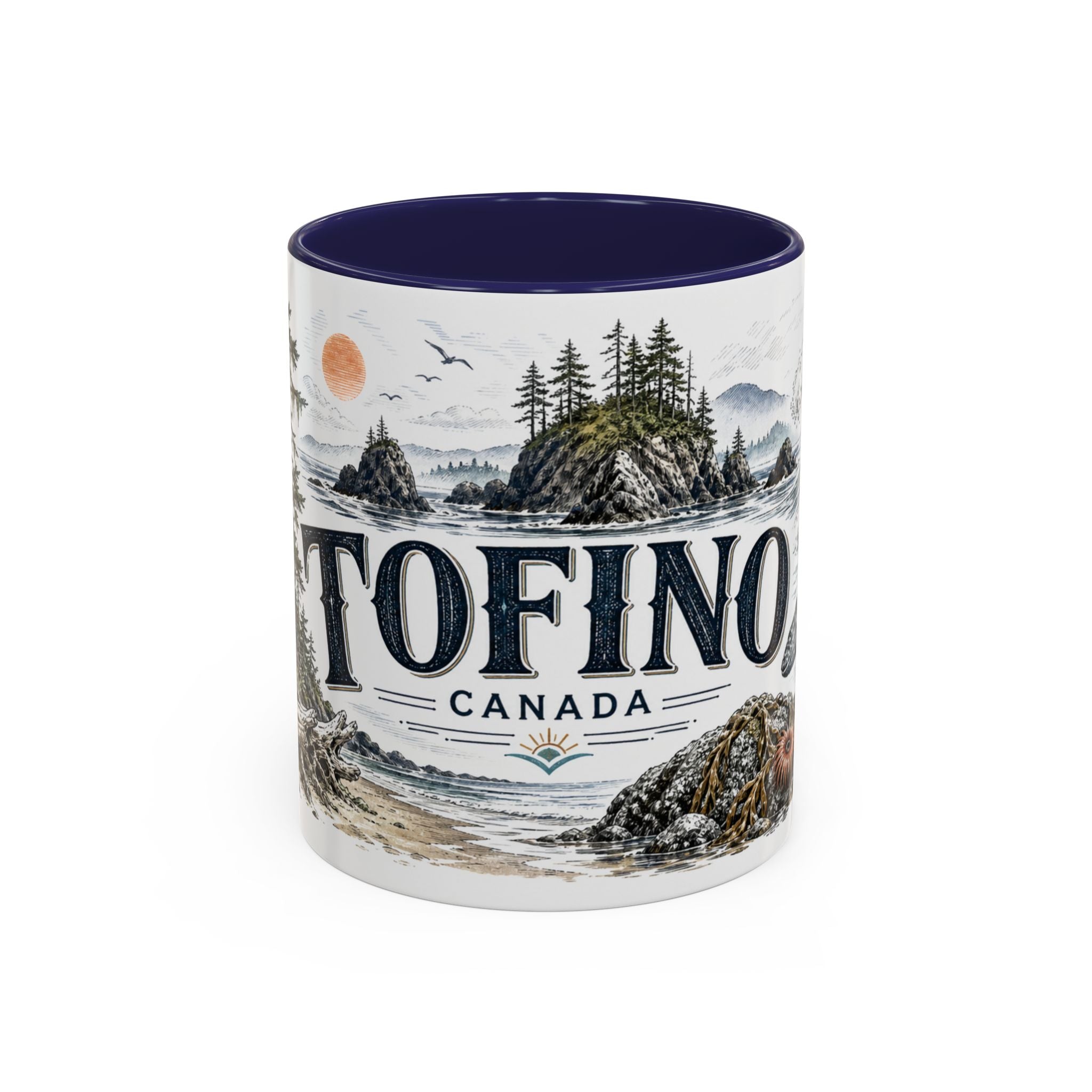 Tofino Mug, Canada Travel Souvenir, Bucket List Gift, Accent Ceramic Coffee Mug 11oz 15oz