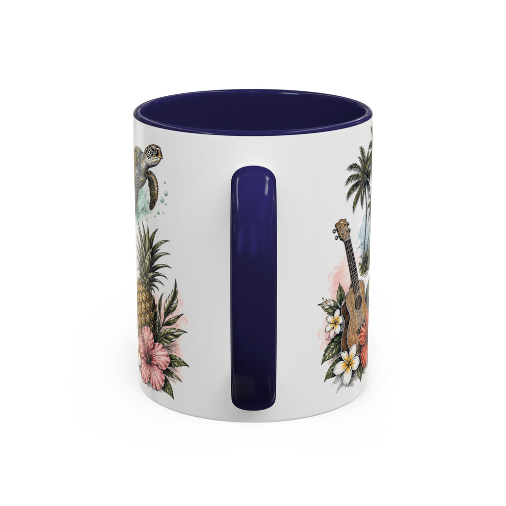 Honolulu Coffee Mug | United States Travel Souvenir | Vintage Illustrated City Gift | 11 oz 15 oz Accent Mug