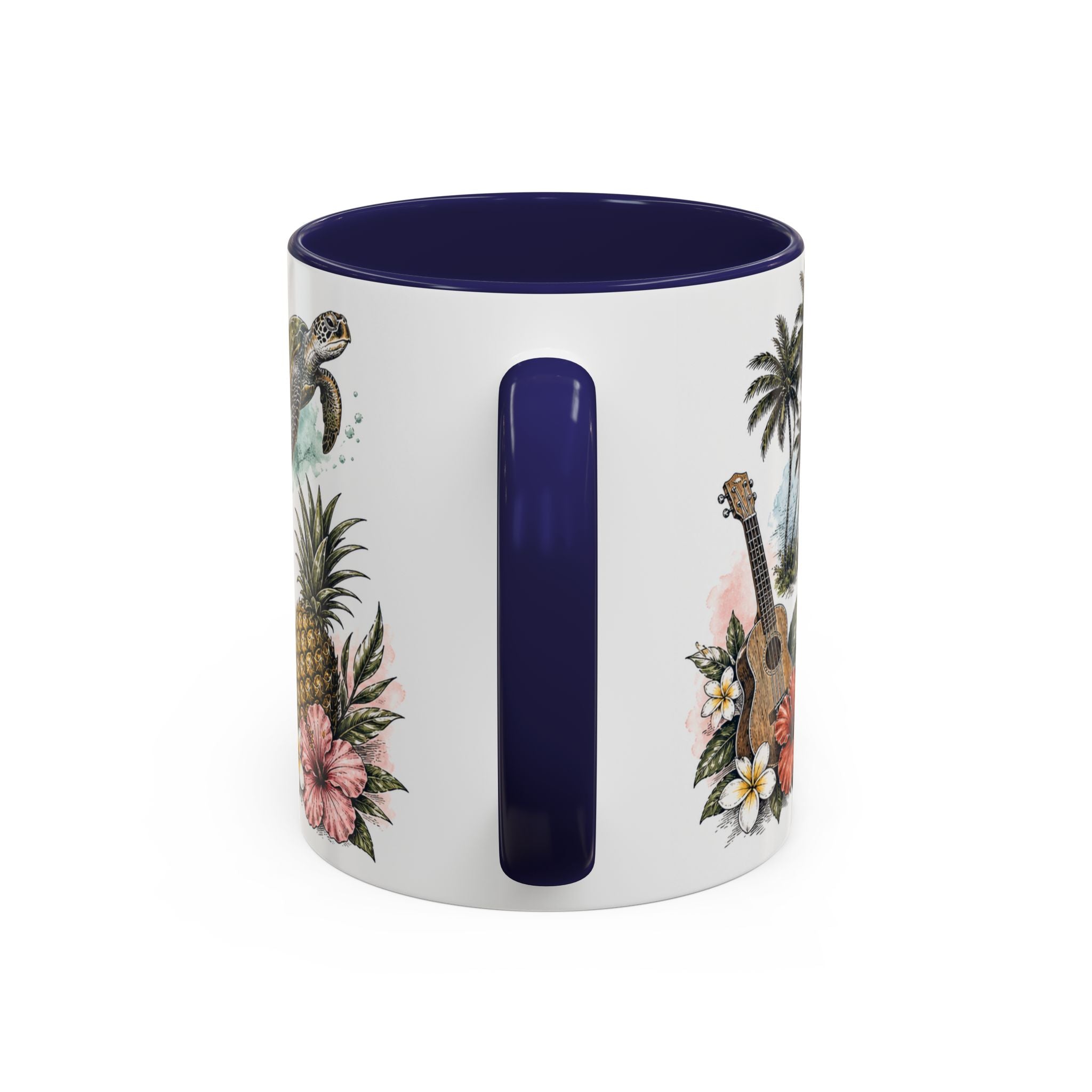 Honolulu Coffee Mug | United States Travel Souvenir | Vintage Illustrated City Gift | 11 oz 15 oz Accent Mug