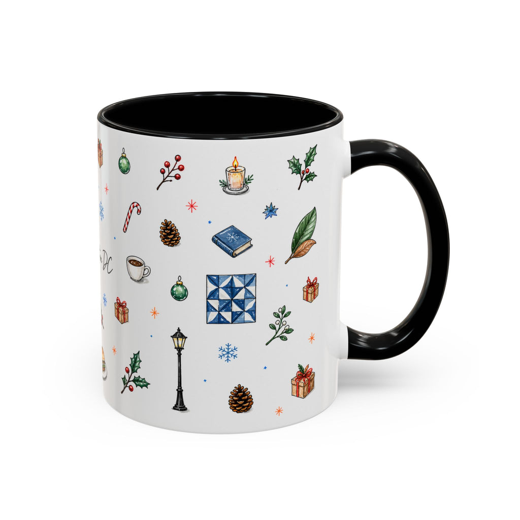 Washington DC Christmas Mug | Watercolor City Souvenir | Ceramic Coffee Cup 11oz 15oz