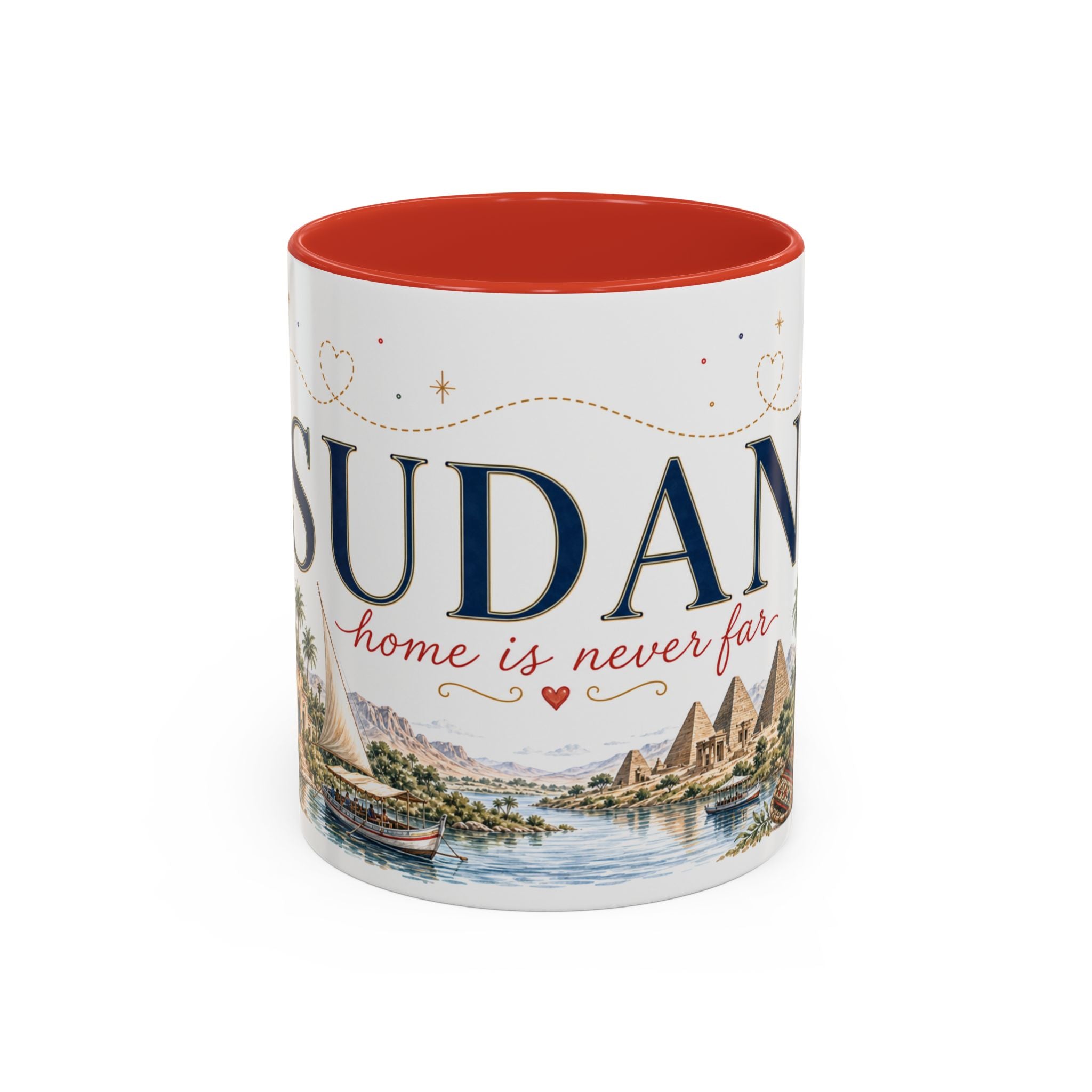 Sudan Home Country Mug | Moving Away Gift | Long Distance Friendship | 11 oz 15 oz Accent Mug