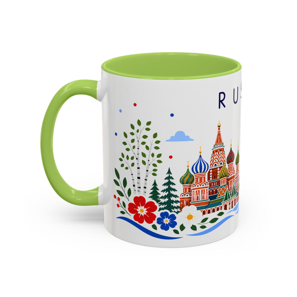 Russia Coffee Mug | Travel Souvenir Accent Mug | Place Gift Ceramic Cup 11oz 15oz
