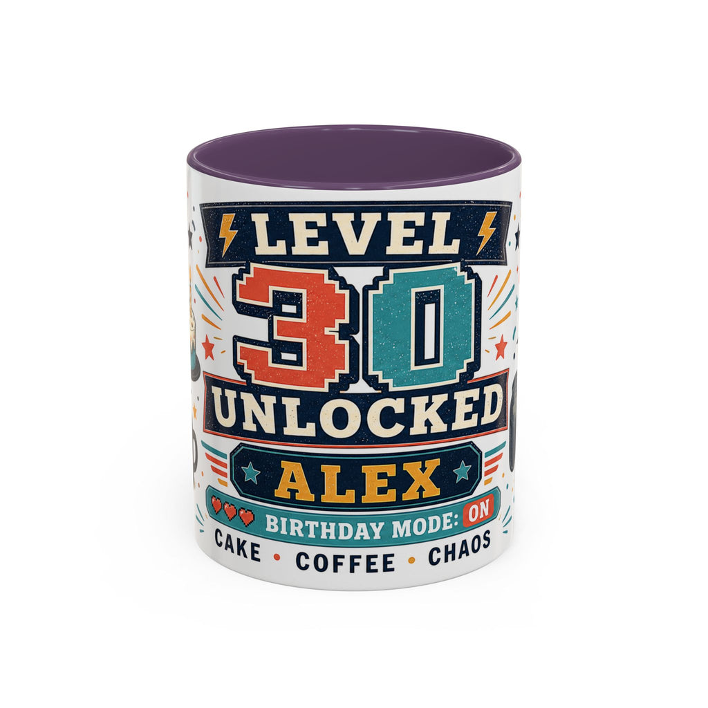 Custom Gamer Birthday Mug | Level Unlocked Name Age Coffee Cup