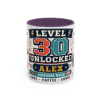 Custom Gamer Birthday Mug | Level Unlocked Name Age Coffee Cup