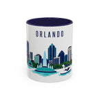 Orlando Coffee Mug | United States Travel Souvenir | Porcelain Decal City Gift | 11oz 15oz Accent Mug