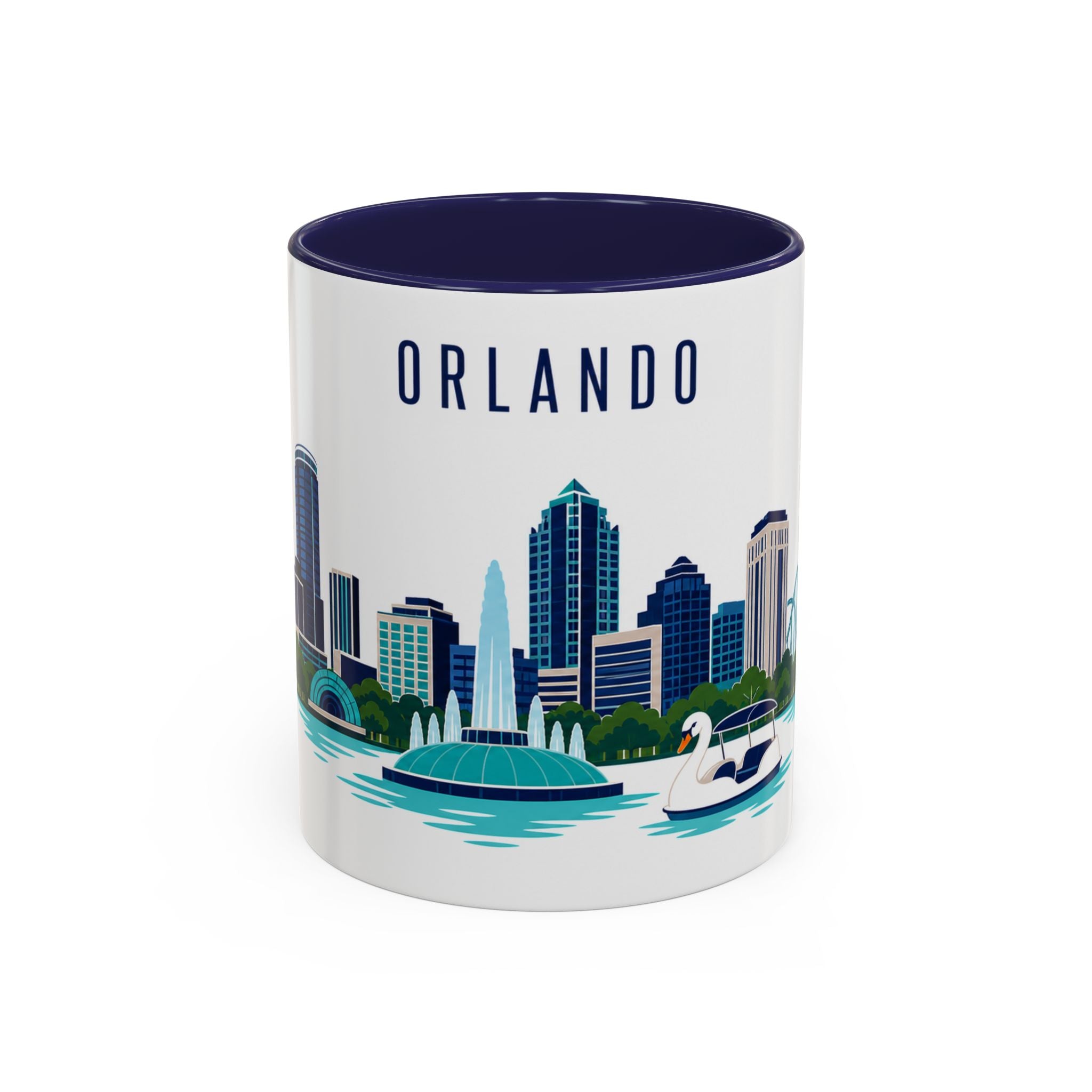 Orlando Coffee Mug | United States Travel Souvenir | Porcelain Decal City Gift | 11oz 15oz Accent Mug