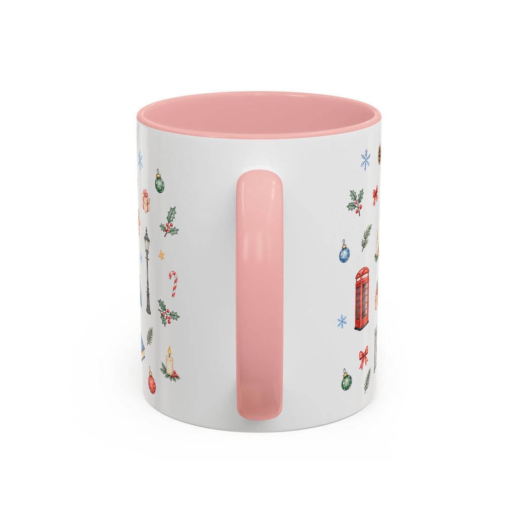 London Christmas Mug | Watercolor City Souvenir, Travel Memories, Ceramic Coffee Cup