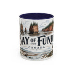 Bay of Fundy Mug, Canada Travel Souvenir, Bucket List Gift, Accent Ceramic Coffee Mug 11oz 15oz